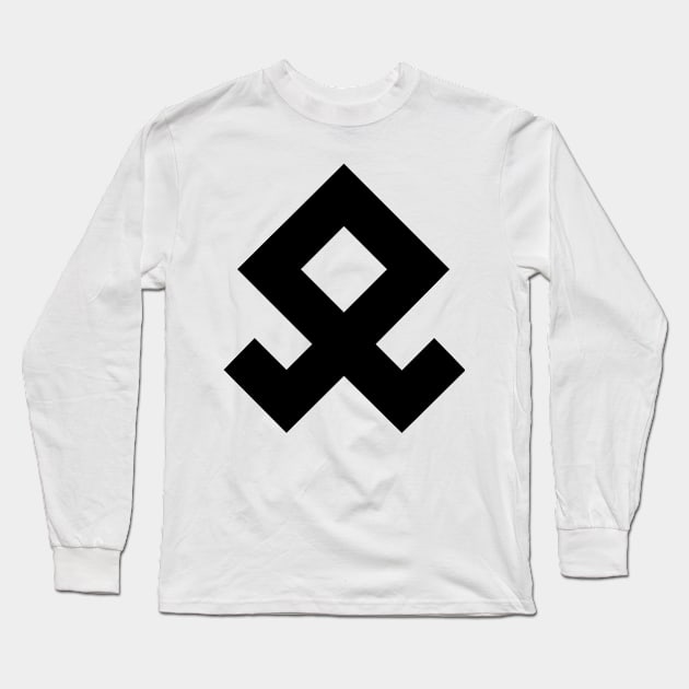 Odal Rune Long Sleeve T-Shirt by Rolandefox